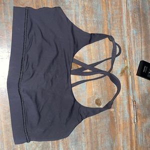 Black lulu energy sports bra